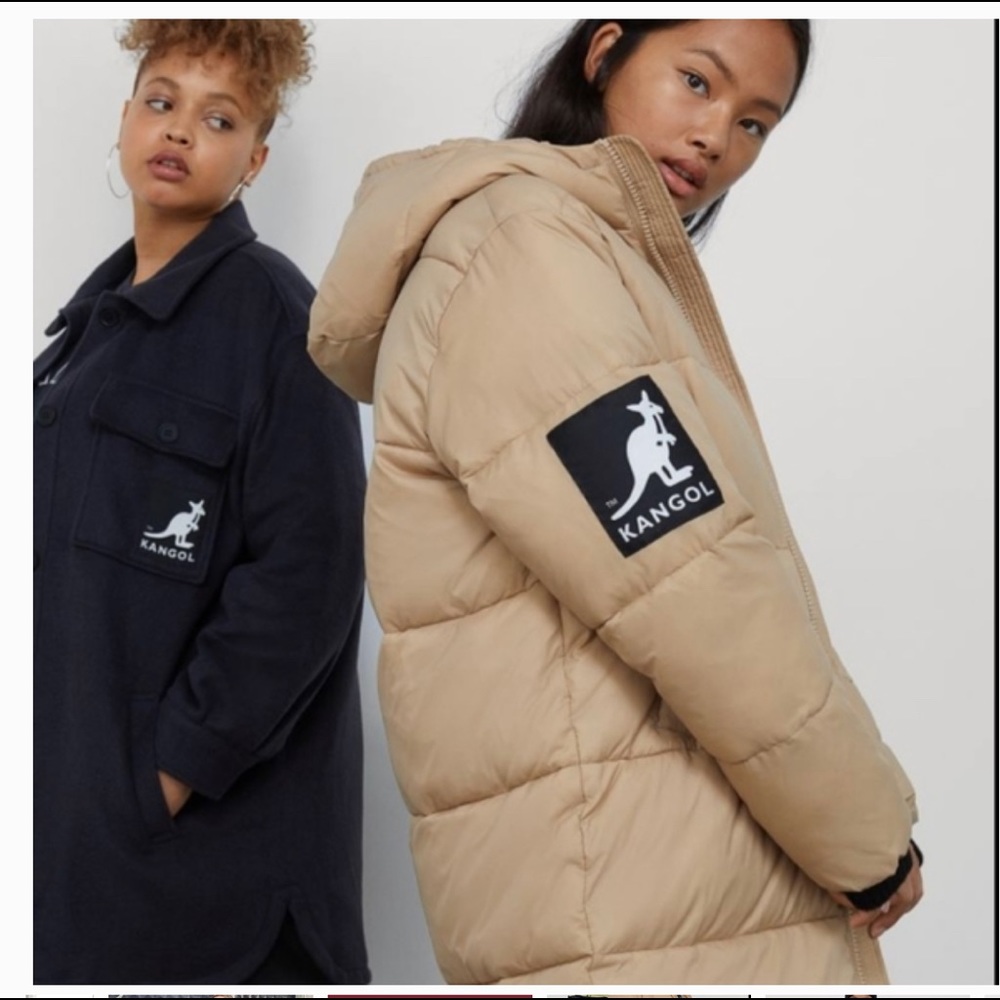 Kangol x HM beige oversized jacket!